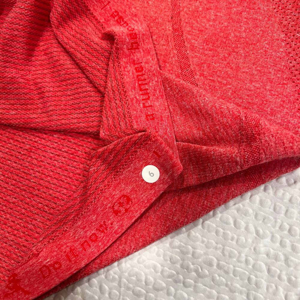 Lululemon Swiftly Tech Long Sleeve Red Size 6 Wom… - image 3